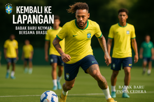 Neymar kembali berlatih, memicu optimisme baru bagi tim nasional Brasil.