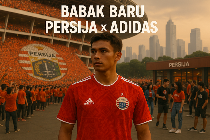 Persija x Adidas: Kolaborasi tema kebangkitan dengan desain ikonik tiga garis.