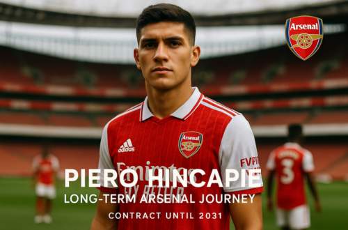 "Piero Hincapie, bek tangguh baru Arsenal, resmi dikontrak hingga 2031."