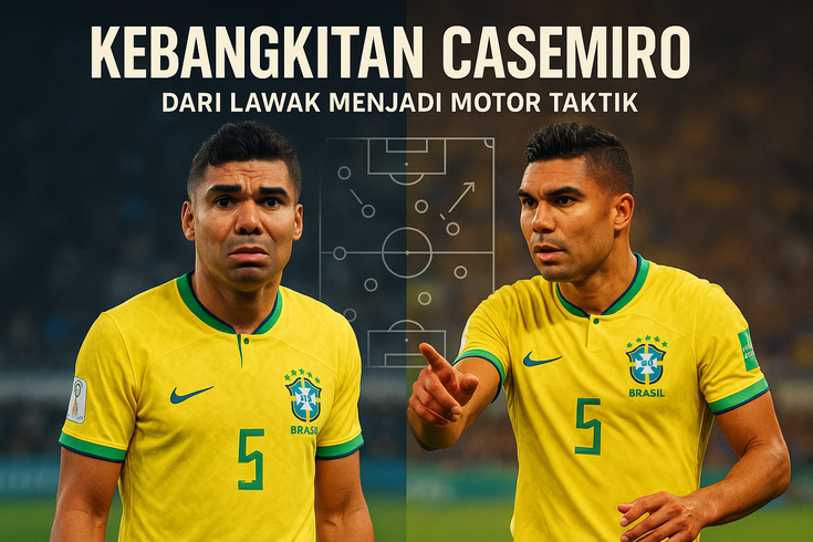"Casemiro mengubah kritik jadi kekuatan, mencetak gol penentu, bawa tim ke puncak kemenangan."
